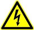 Afbeelding ELEKTRISCHE SPANNING PICTOGRAM STICKER 20