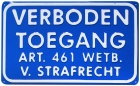 Afbeelding VERBODEN TOEGANG ART 461 BORD